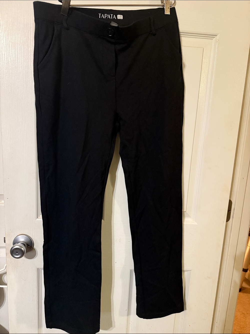 TAPATA Black Stretch Dress Pants / Work Slacks (Size Large Regular)